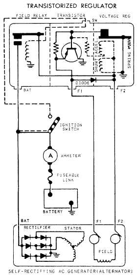 Charging circuit (transistorized regulator)