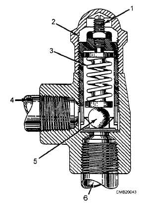 Typical relief valve