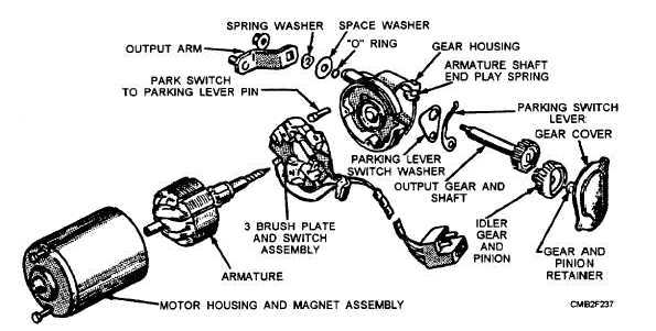 Wiper motor assembly