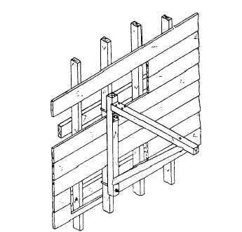Carpenter's portable bracket for scaffolding