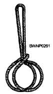 Endless sling rigged as a choker hitch