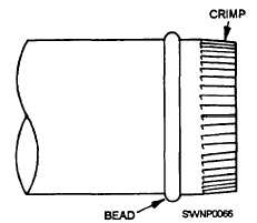 A crimped section