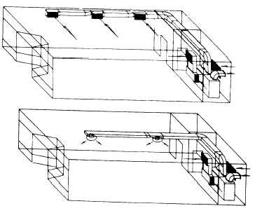 Arrangements for package-type air-conditioning units and air ducts